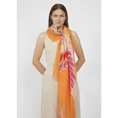 Codello TWILL SCARF RECYCLED 100%POLYESTER BIRD TWILL SCHAL RECYCELT POLYESTER ANIMAL 100X180CM 1 Stück Codello TWILL SCARF RECYCLED 100%POLYESTER BIRD TWILL SCHAL RECYCELT POLYESTER ANIMAL 100X180CM 1 Stück