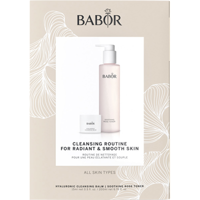 BABOR Hyaluronic Cleansing Balm & Rose Toner Set - 2 Stück BABOR Hyaluronic Cleansing Balm & Rose Toner Set - 2 Stück