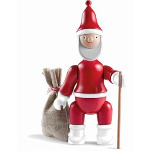 KAY BOJESEN Weihnachtsmann Holzfigur - rot/weiß - Höhe 20 cm