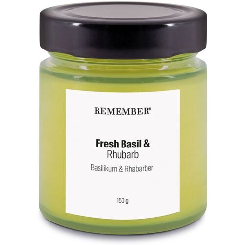 Remember Basilikum & Rhabarber Duftkerze – 150 g