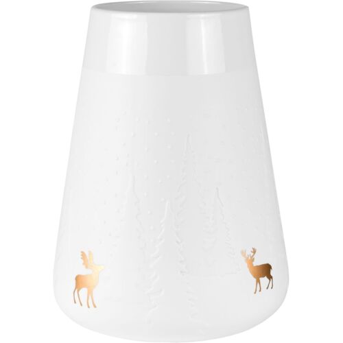 Räder Poesie Winterlandschaft Vase - weiß - Ø 17,5 cm - Höhe: 24 cm