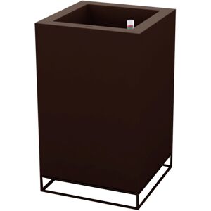 Vondom VELA HIGH CUBE Pflanzengefäß mit Selbstbewässerung - bronzefarben - 60x60x100 cm