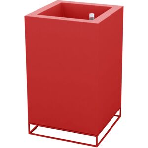 Vondom VELA HIGH CUBE Pflanzengefäß mit Selbstbewässerung - rot - 60x60x100 cm