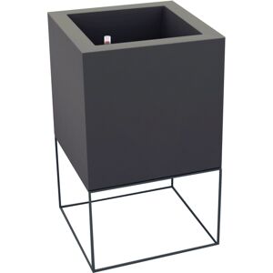 Vondom VELA CUBE Pflanzengefäß mit Selbstbewässerung - anthrazit - 60x60x100 cm