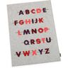 Hey-SIGN ABC Lern-Steck-Spiel - Steckbares Buchstabenpuzzle - feuer - 50x70x1 cm