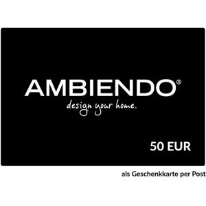 AMBIENDO Home AMBIENDO Geschenkkarte - per Post oder zum Ausdrucken - 50 € - per Post als Geschenkkarte