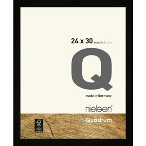 Nielsen Design Quadrum Holz-Bilderrahmen - schwarz - Rahmen: 26,2 x 32,2 cm - für Bilder bis 24 x 30 cm