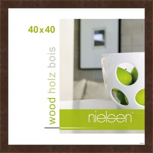 Nielsen Design Essential Holz-Bilderrahmen - palisander - Rahmen: 43,6 x 43,6 cm - für Bilder bis 40 x 40 cm