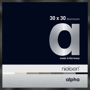 Nielsen Design Nielsen Alpha Aluminium-Bilderrahmen - eloxal- schwarz glanz - Rahmen: 30,9 x 30,9 cm - für Bilder bis 30 x 30 cm