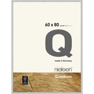 Nielsen Design Quadrum Holz-Bilderrahmen - silberfarben - Rahmen: 62,2 x 82,2 cm - für Bilder bis 60 x 80 cm