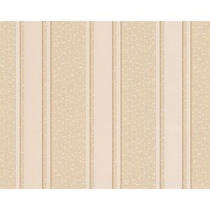 Versace wallpaper Greek Vliestapete gestreift - beige-creme-metallic - Breite 0,70 m - Rollenlänge 10,05 m