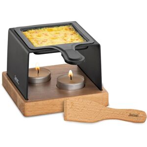 Spring GOURMET Käse Raclette - schwarz / holz - 12,3 x 12 x 8 cm