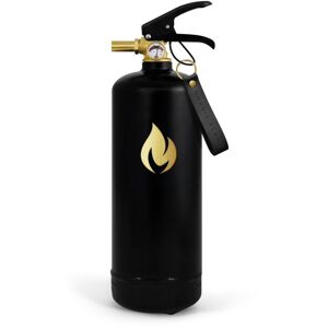 Nordic Flame Gold Edition Feuerlöscher - Schwarz/ Gold - Höhe 37 cm - Ø 11,5 cm