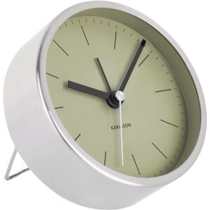 Karlsson Minimal Wecker - Olive Green - Ø 10 cm - Tiefe 4 cm