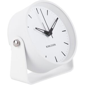 Karlsson Calm Wecker - white - Ø 11 cm - Tiefe: 4,4 cm