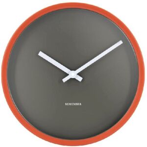 Remember Mocca Wanduhr - mocca-orange - Ø 30 cm - Tiefe 4,5 cm