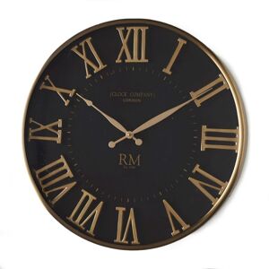 Rivièra Maison London Clock Company Wanduhr - schwarz - Ø 51 cm - Tiefe 5 cm