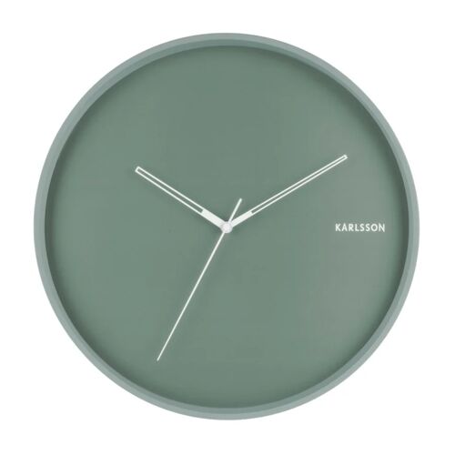 Karlsson Hue Wanduhr – grün – Ø 40 cm – Tiefe 4,5cm