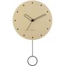 Karlsson Studs Pendelwanduhr - sandbraun - 50x30x4 cm