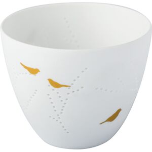 räder LIVING Vogel Poesielicht - weiß - Ø 8 cm - Höhe 6,5 cm