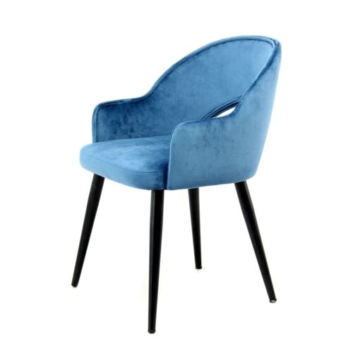 Kayoom Joris Stühle 2er-Set - Blau - 2 Stühle à 58 x 55 cm - H 77 cm
