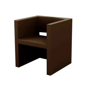Vondom VELA Stuhl mit Armlehnen - broncefarben - 58x55x65 cm