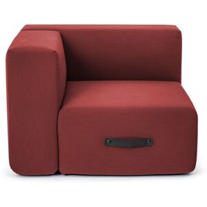 Conmoto MIAMI Outdoor-Sofa Eckmodul links - rot - H 64 x B 92 x T 92 cm