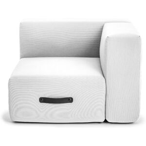 Conmoto MIAMI Outdoor-Sofa Eckmodul rechts - hellgrau - H 64 x B 92 x T 92 cm