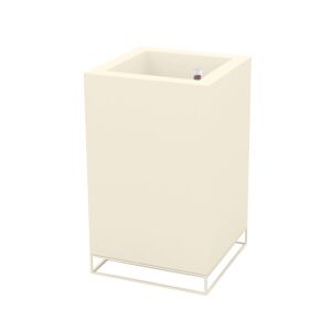 Vondom VELA HIGH CUBE Pflanzengefäß mit Selbstbewässerung - ecru - 60x60x100 cm