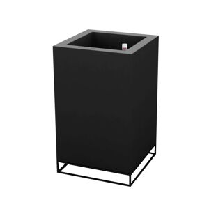 Vondom VELA HIGH CUBE Pflanzengefäß mit Selbstbewässerung - schwarz - 60x60x100 cm