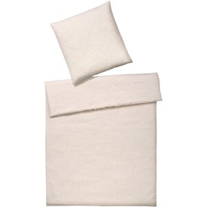 elegante Breeze Kinderbettwäsche aus Halbleinen - apricot - 100x135 / 40x60 cm