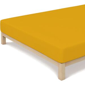 schlafgut Casual Bio-Spannbettlaken - Yellow Deep - 90-100x190-200 cm