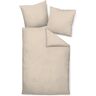 Janine modern classic 3912 Bettwäsche-Set aus Satin - beige - 155x200 / 80x80 cm