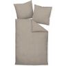 Janine modern classic 3912 Bettwäsche-Set aus Satin - cappucino - 155x200 / 80x80 cm