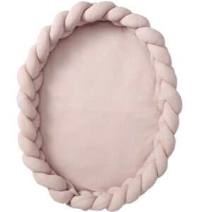 Nordic Coast Company 3 in 1 Baby-Nest geflochten - rosa - 90 x 60 cm