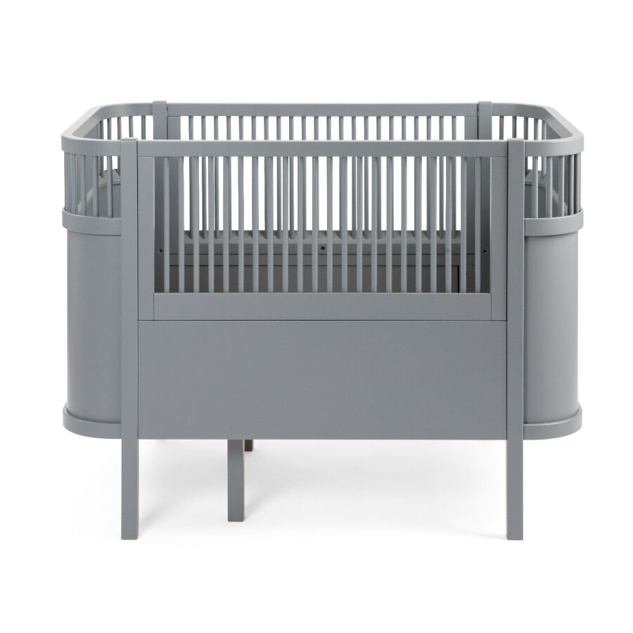 Sebra Baby & Junior Kinderbett - höhenverstellbar - classic grey - Höhe 88 cm - 115x75,8 cm