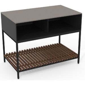 Conmoto TICINO FRAME Shelf Outdoorküchen-Modul mit Fächern - soft grey - Höhe 95 cm x Breite 120 cm x Tiefe 70 cm