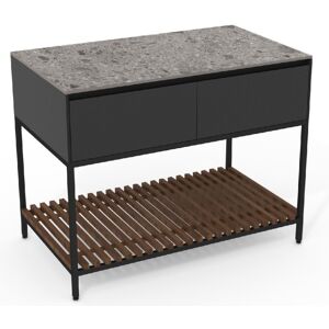 Conmoto TICINO FRAME Drawer Outdoorküchen-Modul mit Schubkästen - wild stone - Höhe 95 cm x Breite 120 cm x Tiefe 70 cm