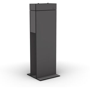 Conmoto FIRE LUX Column Standfeuer ohne Glas - für Ethanol-Gel - anthrazit - Höhe 120 cm x Breite 40 cm x Tiefe 40 cm