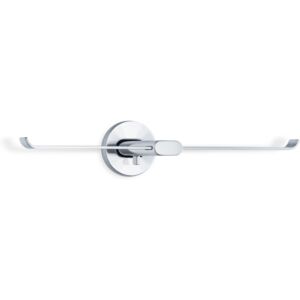 blomus AREO WC-Rollenhalter für 2 Rollen - Edelstahl, matt - 29 x 6 x 11 cm