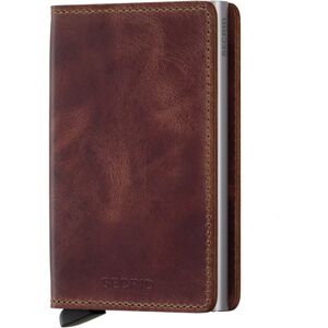 SECRID Slimwallet Vintage Geldbörse / Portemonnaie - brown - 6,8x10,2x1,6 cm