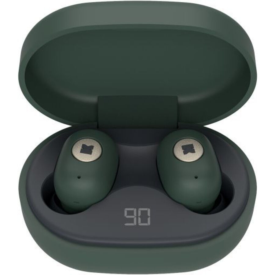 KREAFUNK aBEAN Bluetooth Kopfhörer - shady green - 6x4x2,6 cm