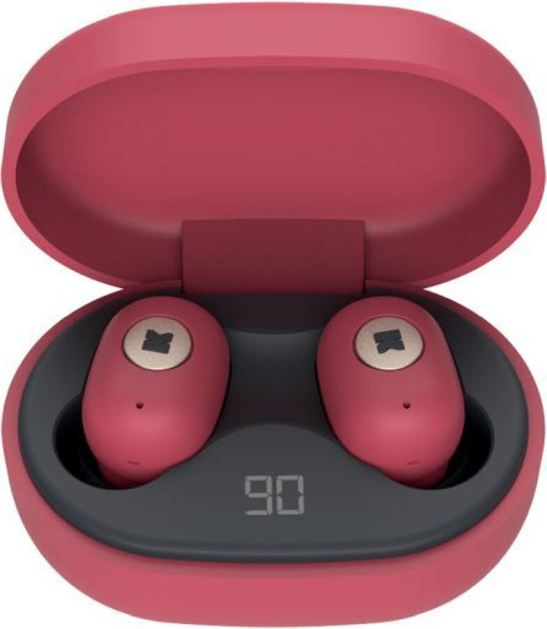 KREAFUNK aBEAN Bluetooth Kopfhörer - spicy red - 6x4x2,6 cm