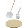 RÖSLE BBQ Pizza Set - beige/creme - Länge: 47,5 cm, Breite: 32,5 cm, Höhe: 7 cm