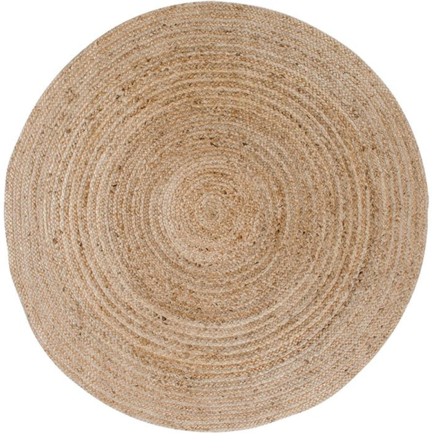 House Nordic Bombay Rug Wohnteppich rund - natur - Ø 90 cm - Höhe 1 cm