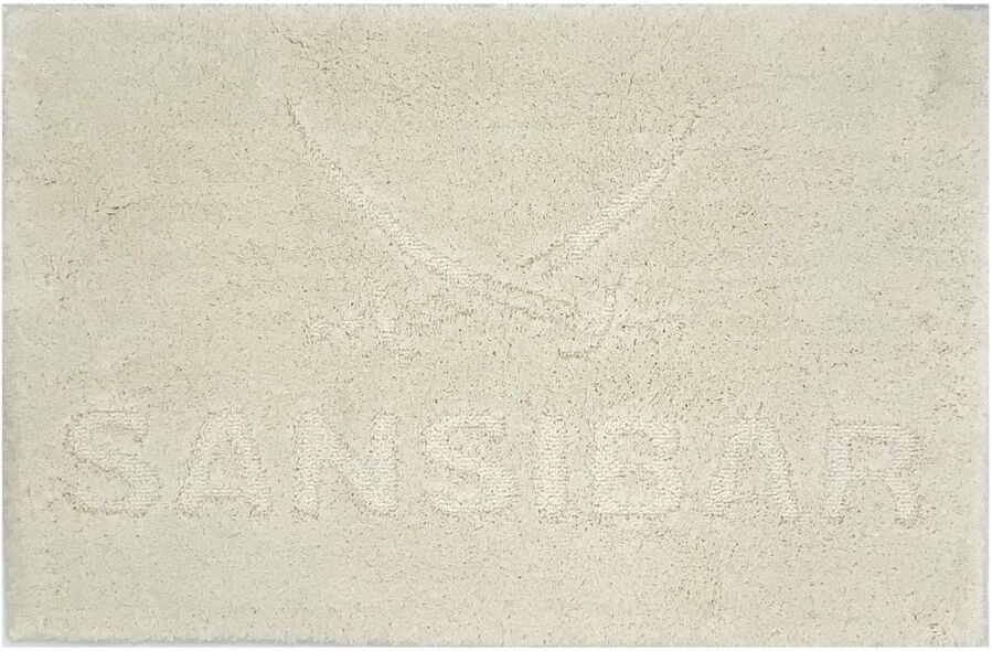 SANSIBAR uni Badvorleger - sand - 65x90 cm