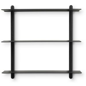 Gejst Nivo Wandregal A - black ash-black - 65,1x26,3x66,5 cm