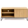 Kave Home Taiana TV-Schrank mit einer Tür - natur - Breite: 112 cm - Tiefe: 42 cm - Höhe: 51 cm