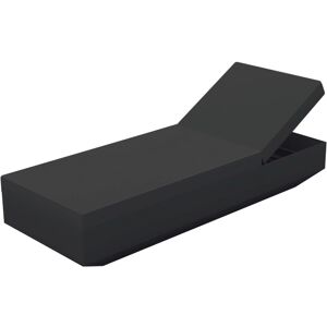 Vondom VELA SUN CHAISELONGUE Sonnenliege - schwarz - 210x75x36 cm