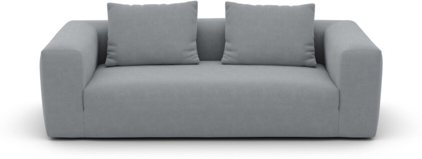 AMBIENDO Home No. 101 Sofa 3-Sitzer - ash grey 533 Bouclé - 237 x 102 cm